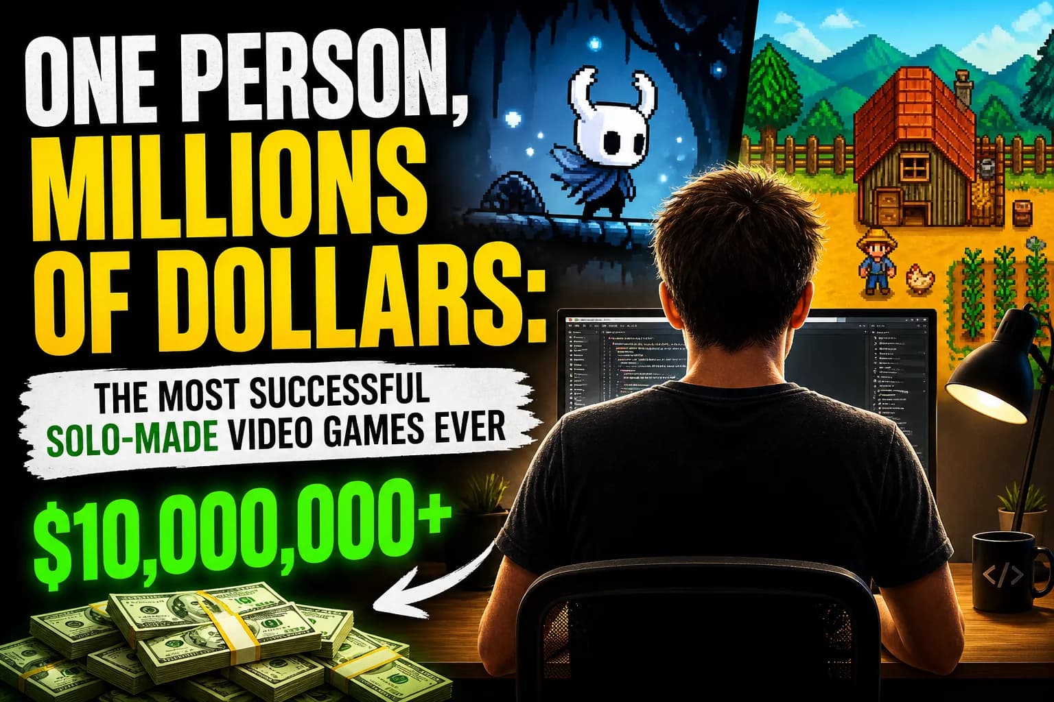 One Person, Millions of Dollars: The Most Successful Solo-Made Video Games Ever